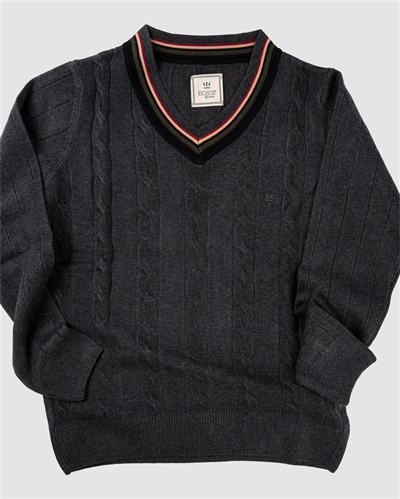 Tm.105 Saçlı V Yaka Triko