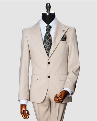 Ssa 2351 Kesik Çizgili Yelekli Takım