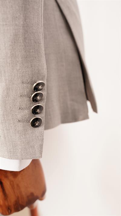 Ech. 2344 Düz Kumaş Kruvaze Takım Elbise