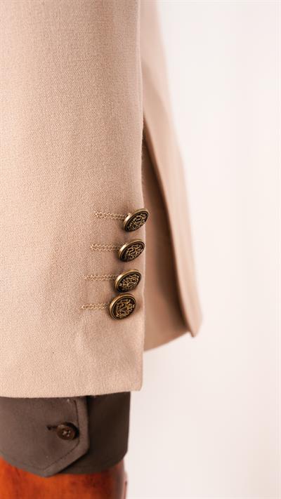 Ech. 2344 Düz Kumaş Kruvaze Takım Elbise