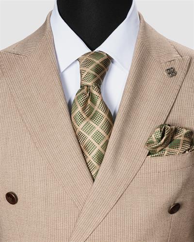 Ech. 513 İnce Çizgili Kruvaze Takım Elbise