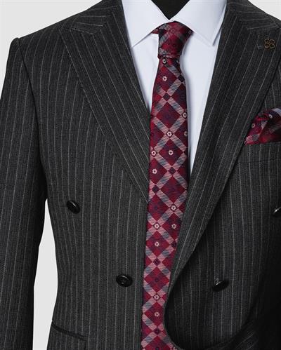 Ech. 2344 Dokulu Dar Çizgili Kruvaze Takım