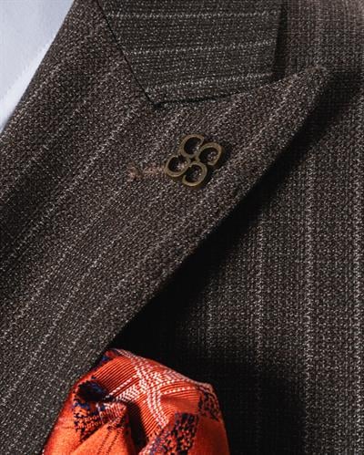 Ech. 2344 Dokulu Dar Çizgili Kruvaze Takım