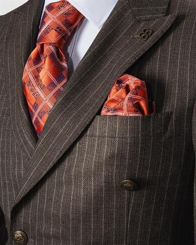 Ech. 2344 Dokulu Dar Çizgili Kruvaze Takım