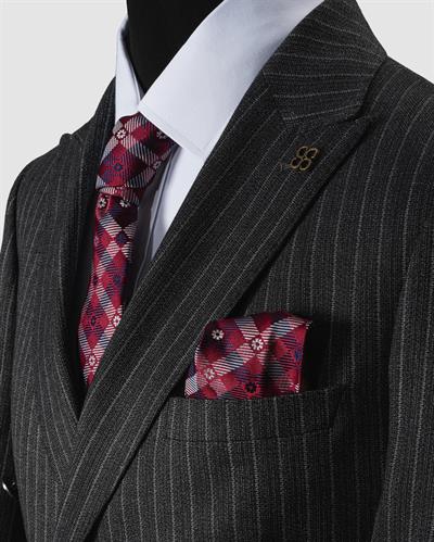 Ech. 2344 Dokulu Dar Çizgili Kruvaze Takım