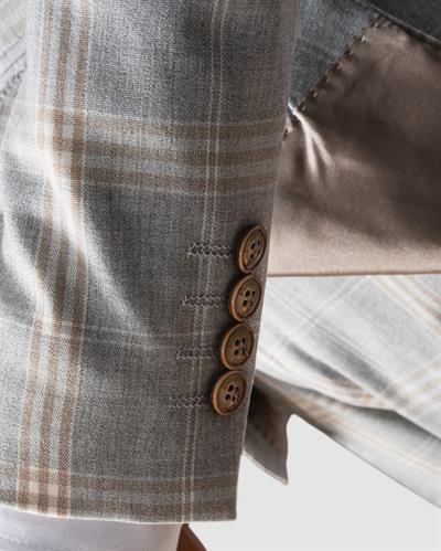 Ech. 1113 Ekose Yelekli Takım Elbise