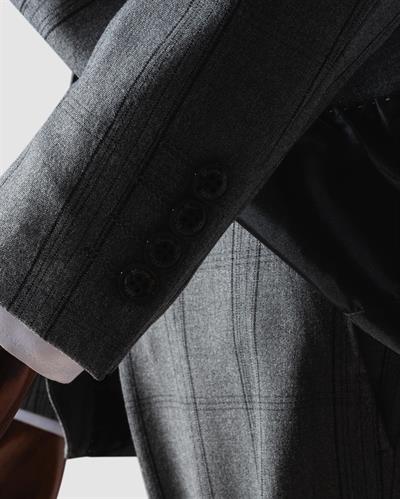 Ech. 1113 Ekose Yelekli Takım Elbise