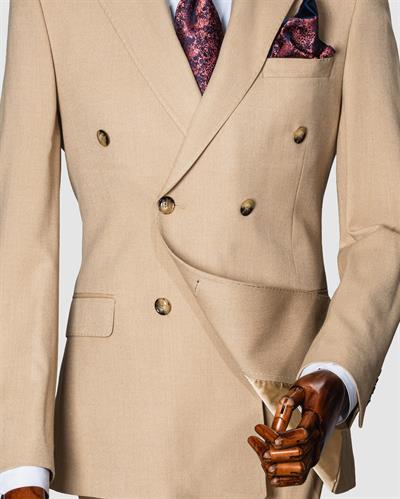 Ech.2351-2751 Kırcıllı Kumaş Kruvaze Takım Elbise