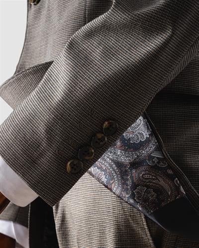 Ech. 2352 Mini Kazayağı Yelekli Takım Elbise