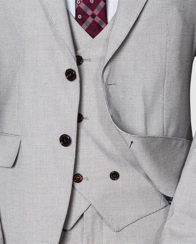 Ech. 2352 Mini Kazayağı Yelekli Takım Elbise