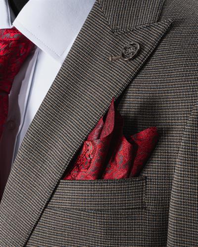 Ech. 2352 Mini Kazayağı Yelekli Takım Elbise