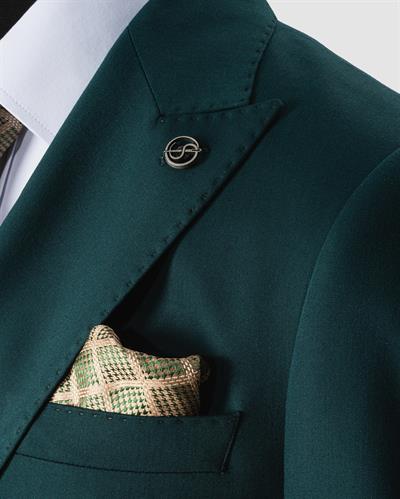 Ssa 2609 Düz Kumaş Kruvaze Duble Paça Takım Elbise