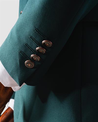 Ssa 2609 Düz Kumaş Kruvaze Duble Paça Takım Elbise