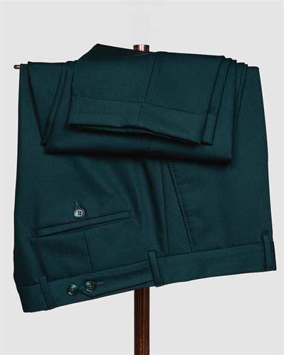 Ssa 2610 Düz Kumaş Yelekli & Duble Paça Takım