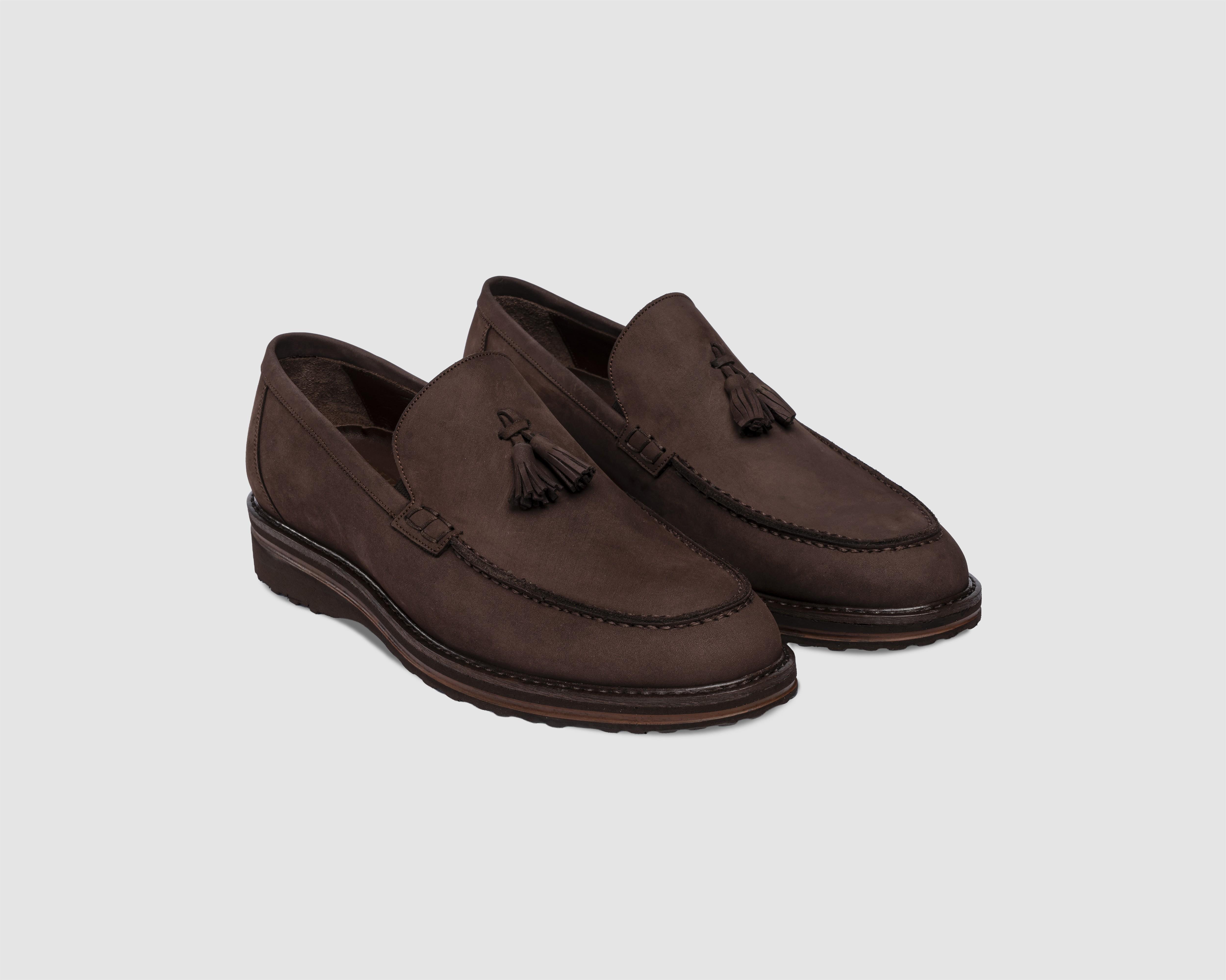 Gnd.2434 Püsküllü Nubuk Loafer Ayakkabı