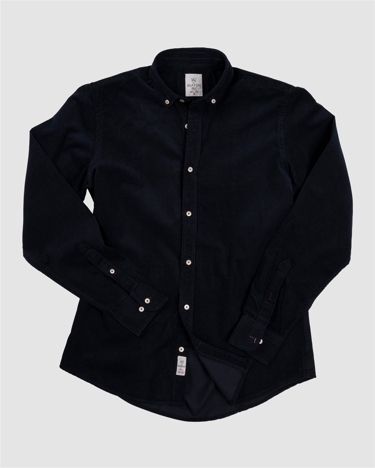 Bfn.1528 %100 Cotton Dokulu Kadife Gömlek