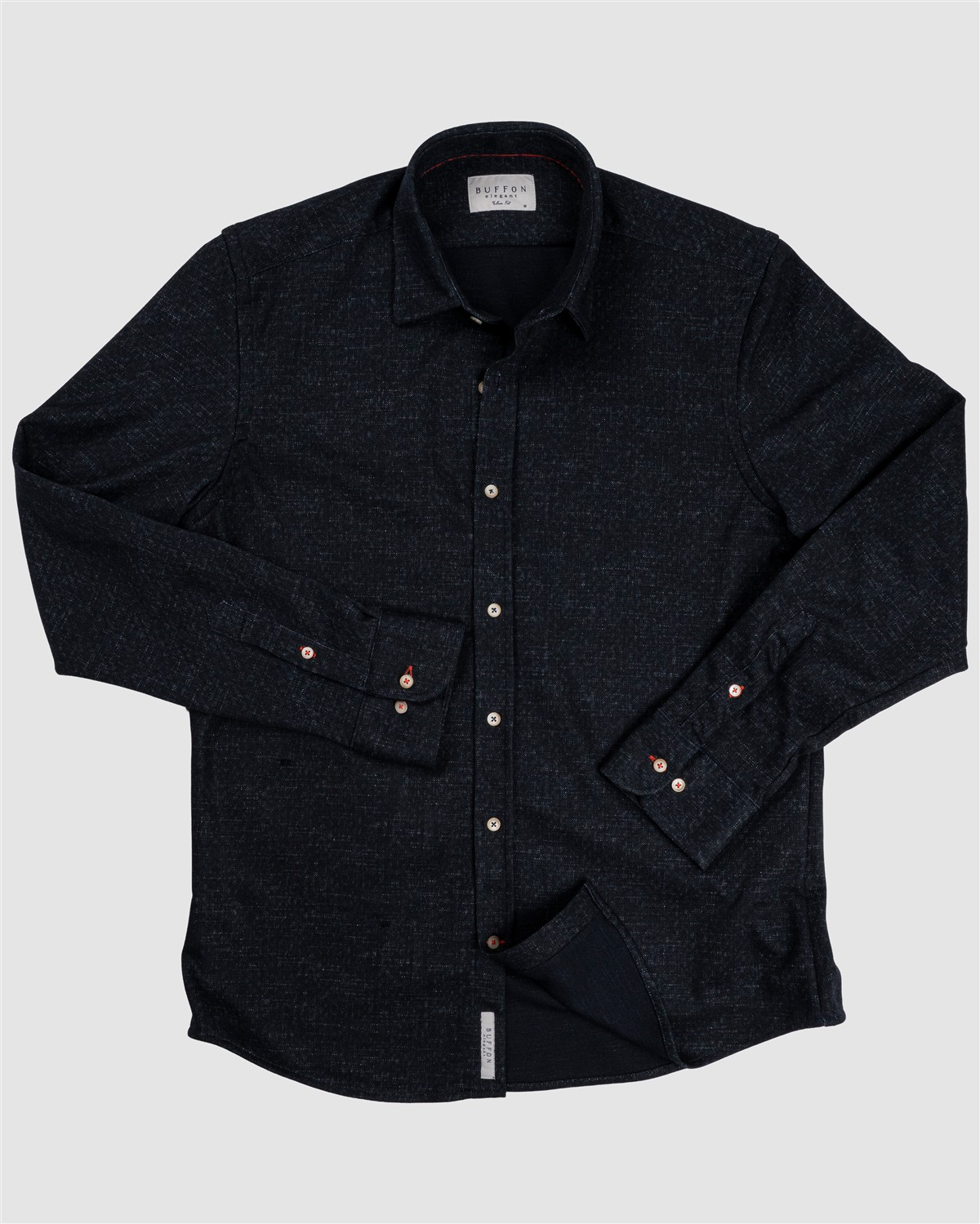 Bfn.2259 Nokta Dokulu Örme Gömlek