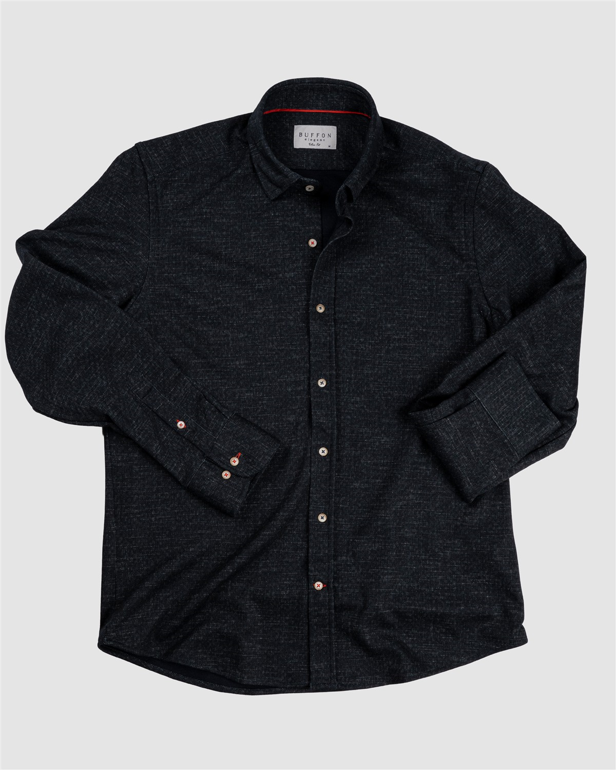 Bfn.2259 Nokta Dokulu Örme Gömlek