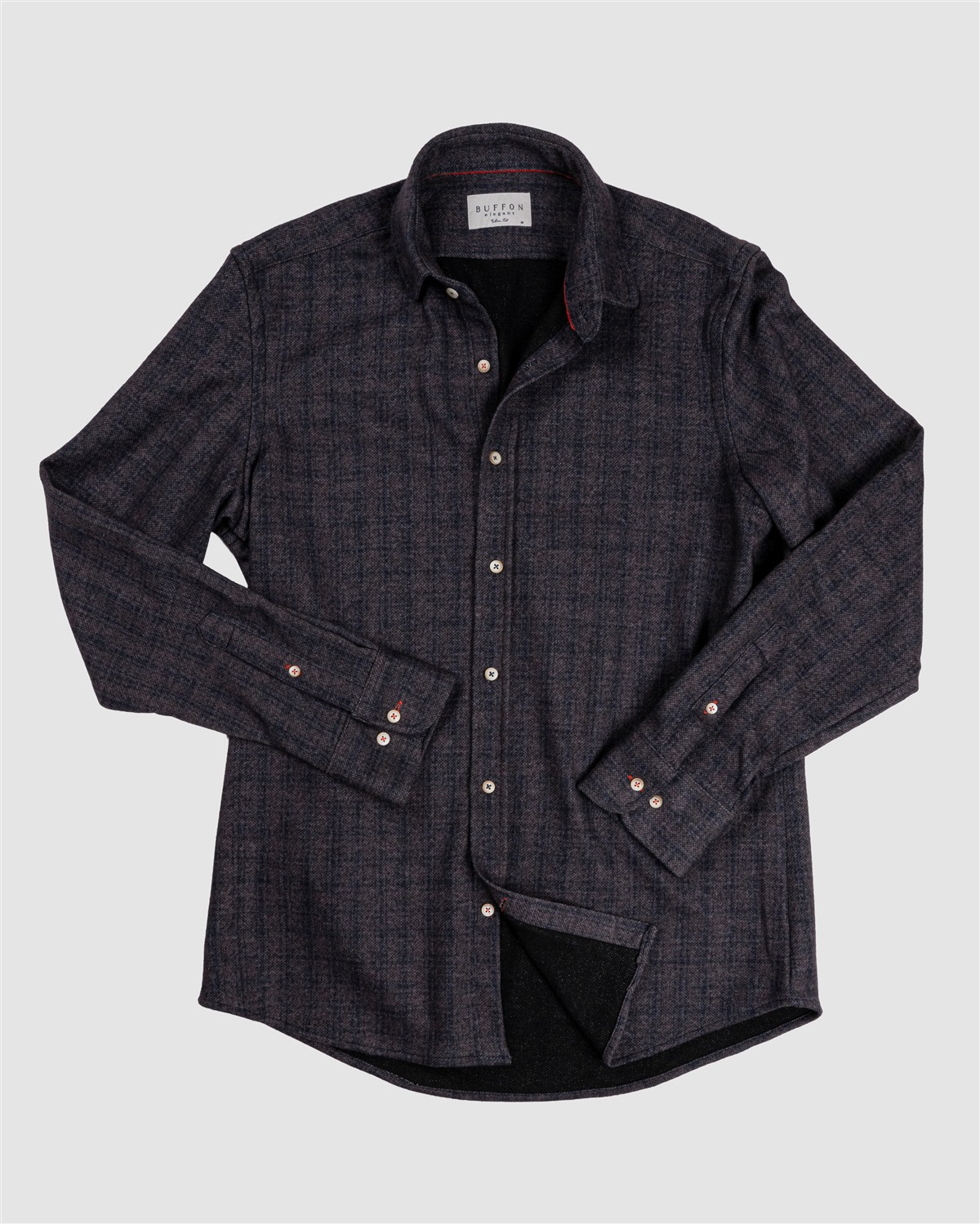 Bfn.2300-3 Çizgili Örme Gömlek