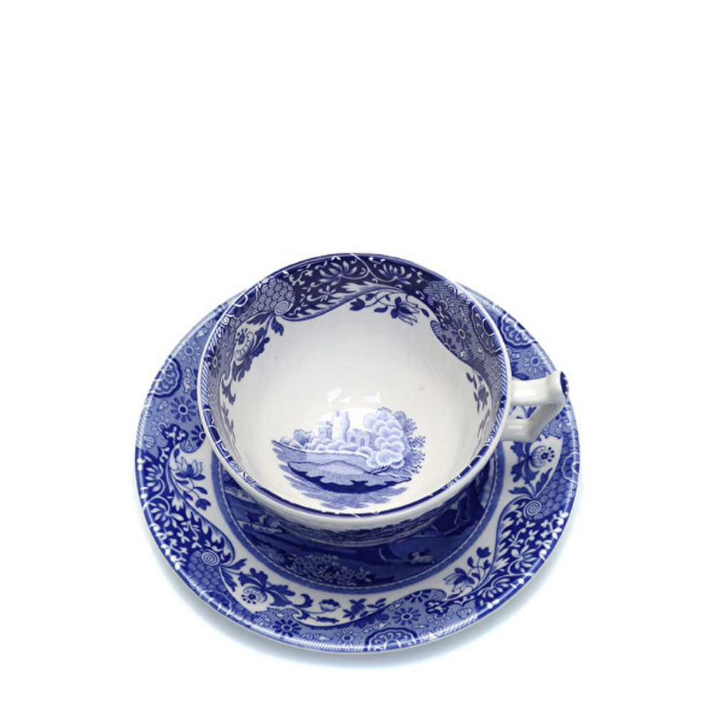 Blue Italian Cay Fıncan+Tabağı