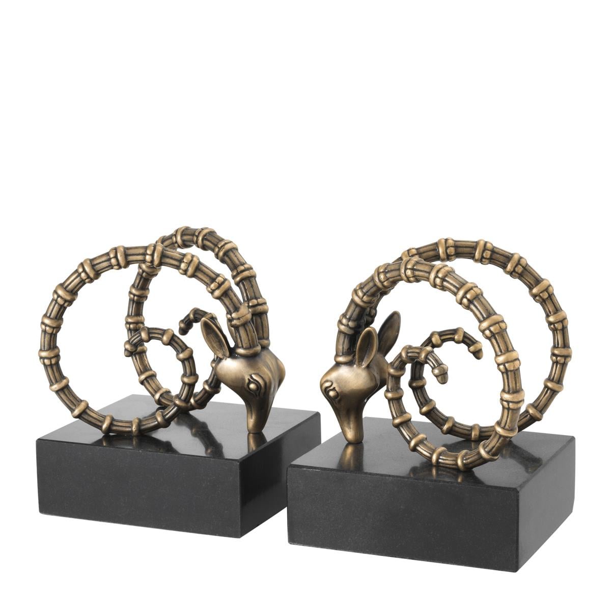 Bookend Ibex 2 Li Set Pirinç