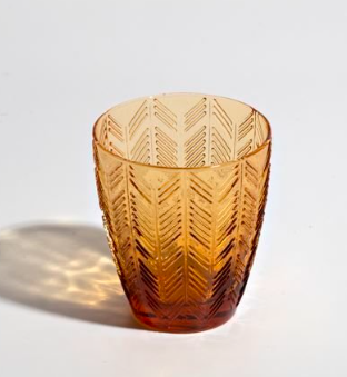 Mıssonı Home Mıssonı Zıg Zag Amber - Kr-B, Şarap Bardağı