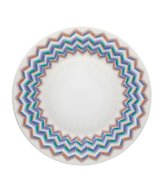 Mıssonı Home Mıssonı Zıg Zag Jarrıs 148 - Lacivert, Pasta Tabağı 21,5 Cm