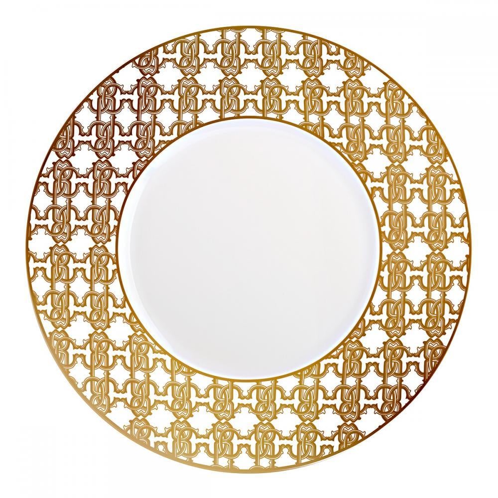 Roberto Cavalli Monogramma Gold Yemek Tabağı 275 Cm