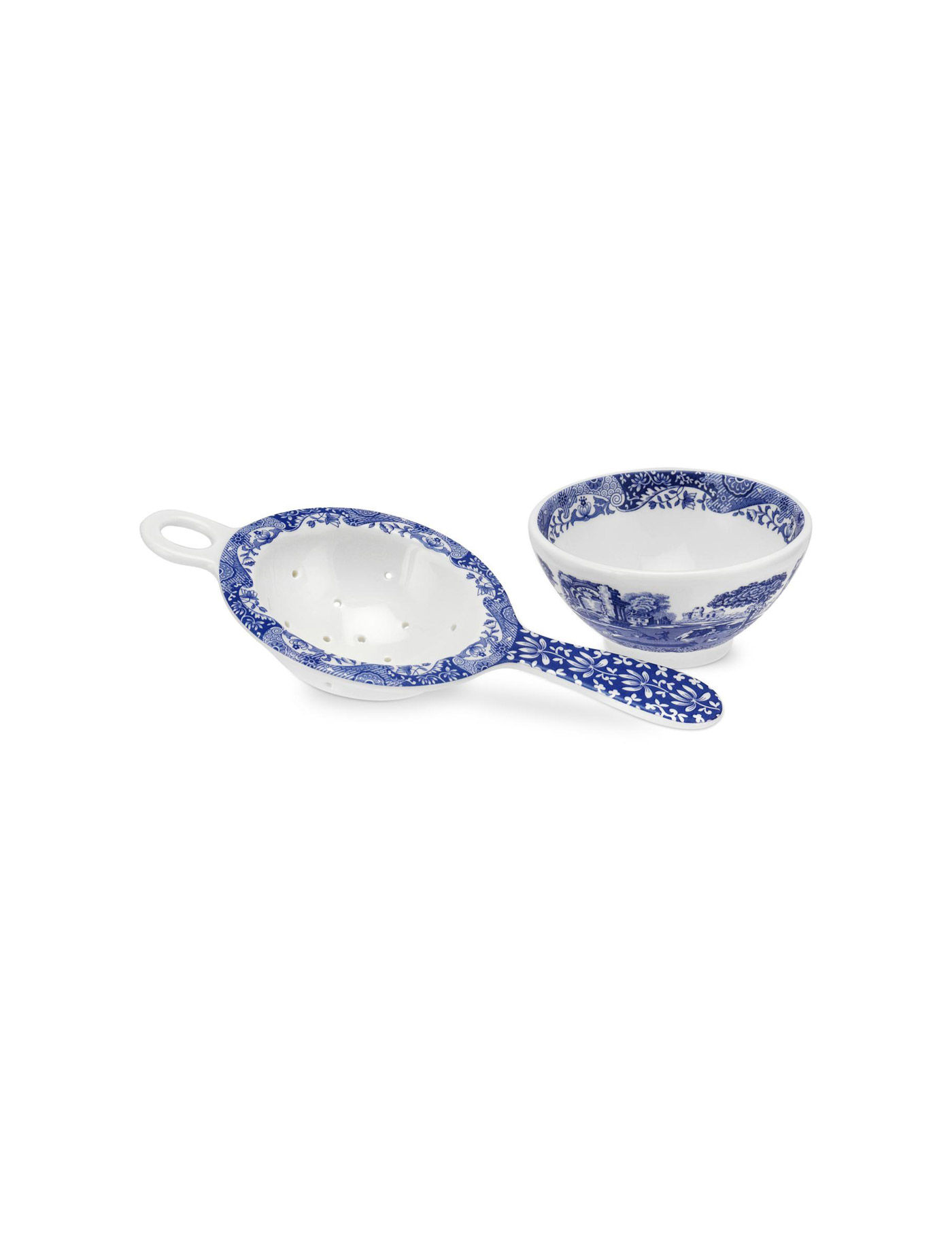 Spode Blue Italıan Çay Suzgec+Tabağı Rw.Blı.5263-Xg