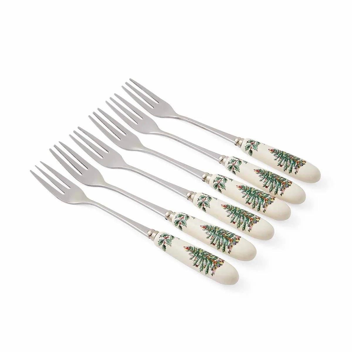 Spode Christmas Tree Pasta Çatalı 6Lı Set