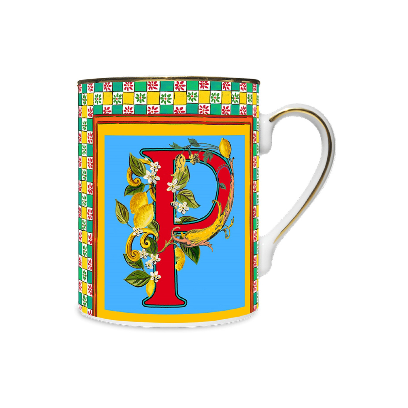 Baci Milano Ortıgıa P Harflı Mug