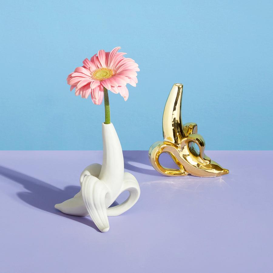 Banana Bud Vase- Gold