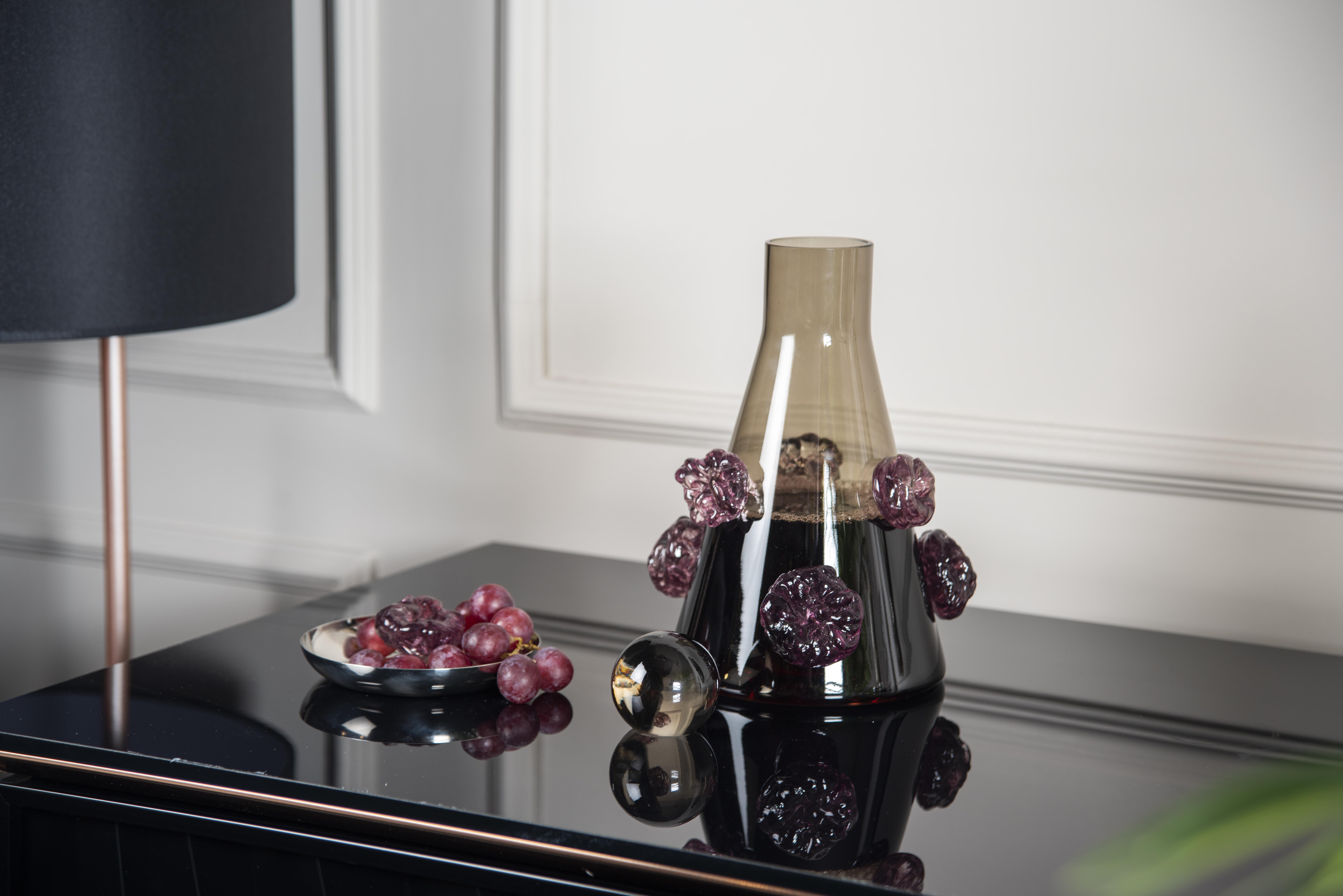Caff Home Mor Taşlı Vızon Karaf