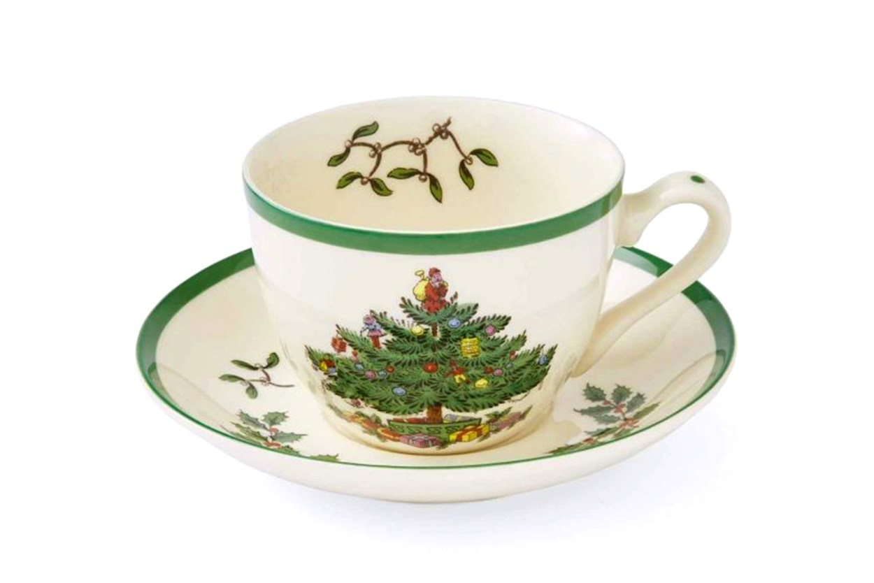 Christmas Tree Çay Fincanı+Tabağı