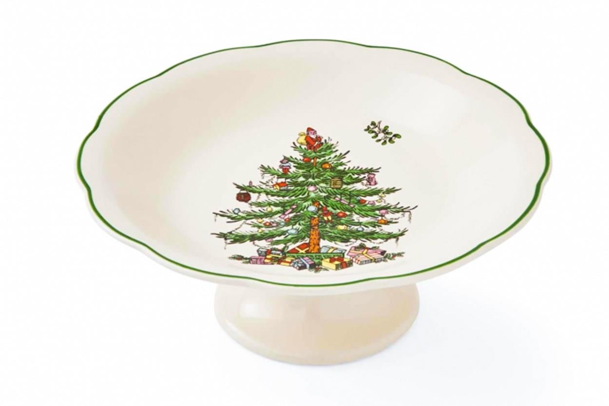 Christmas Treefooted Cand Dısh