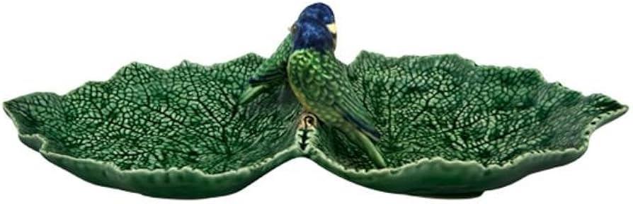 Double Leaf with Blue Birds 34 cm