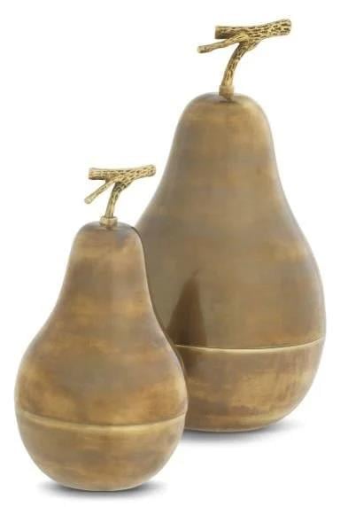 Eıchholtz Box Pear Vıntage Brass Fınısh Set Of 2 Eh113570