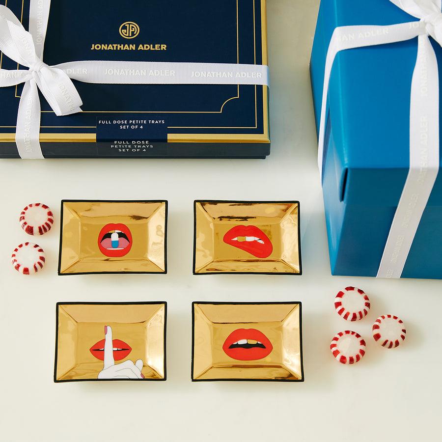 Full Dose Petite Trays- Set of 4- Gold