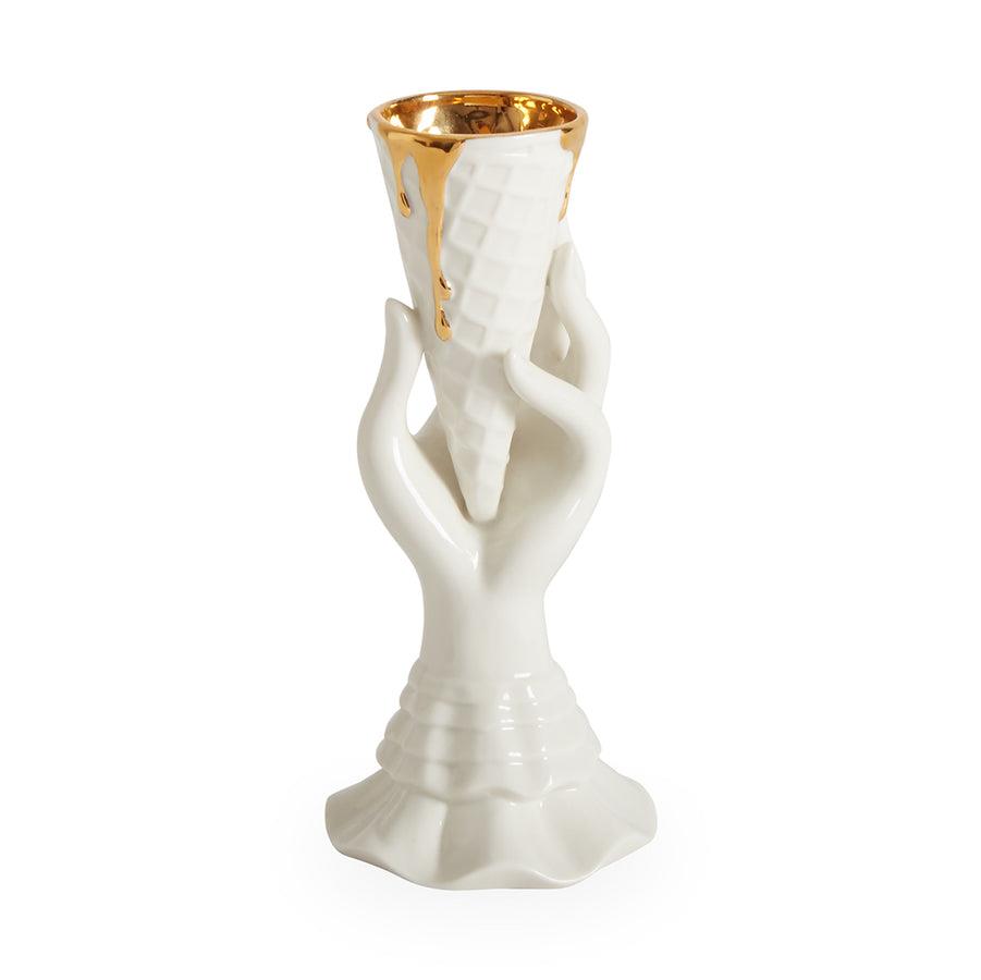 Gilded Maar I Scream Vase