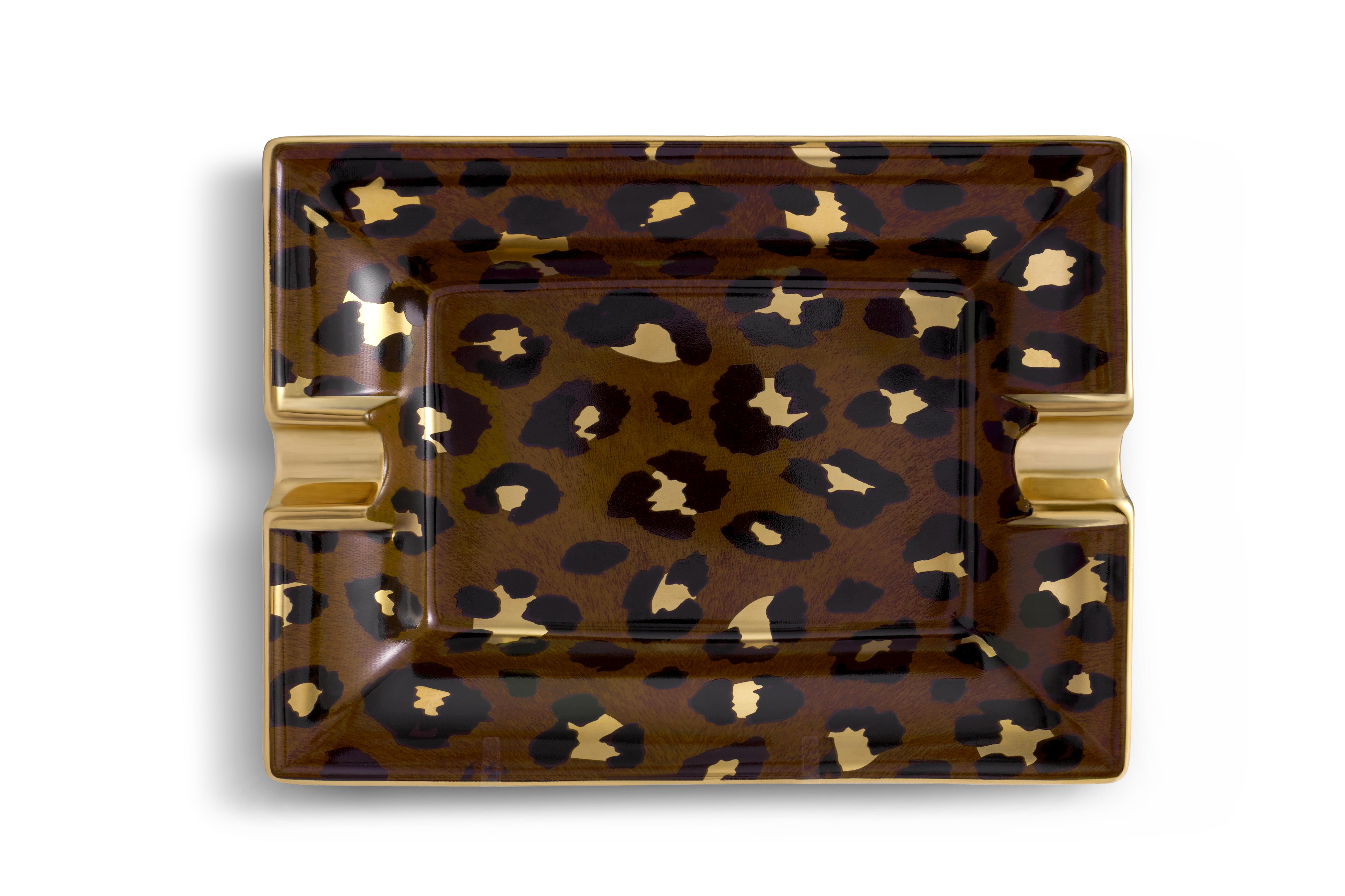 L'Objet Leopard 18*14*3Cm Kulluk Loble292