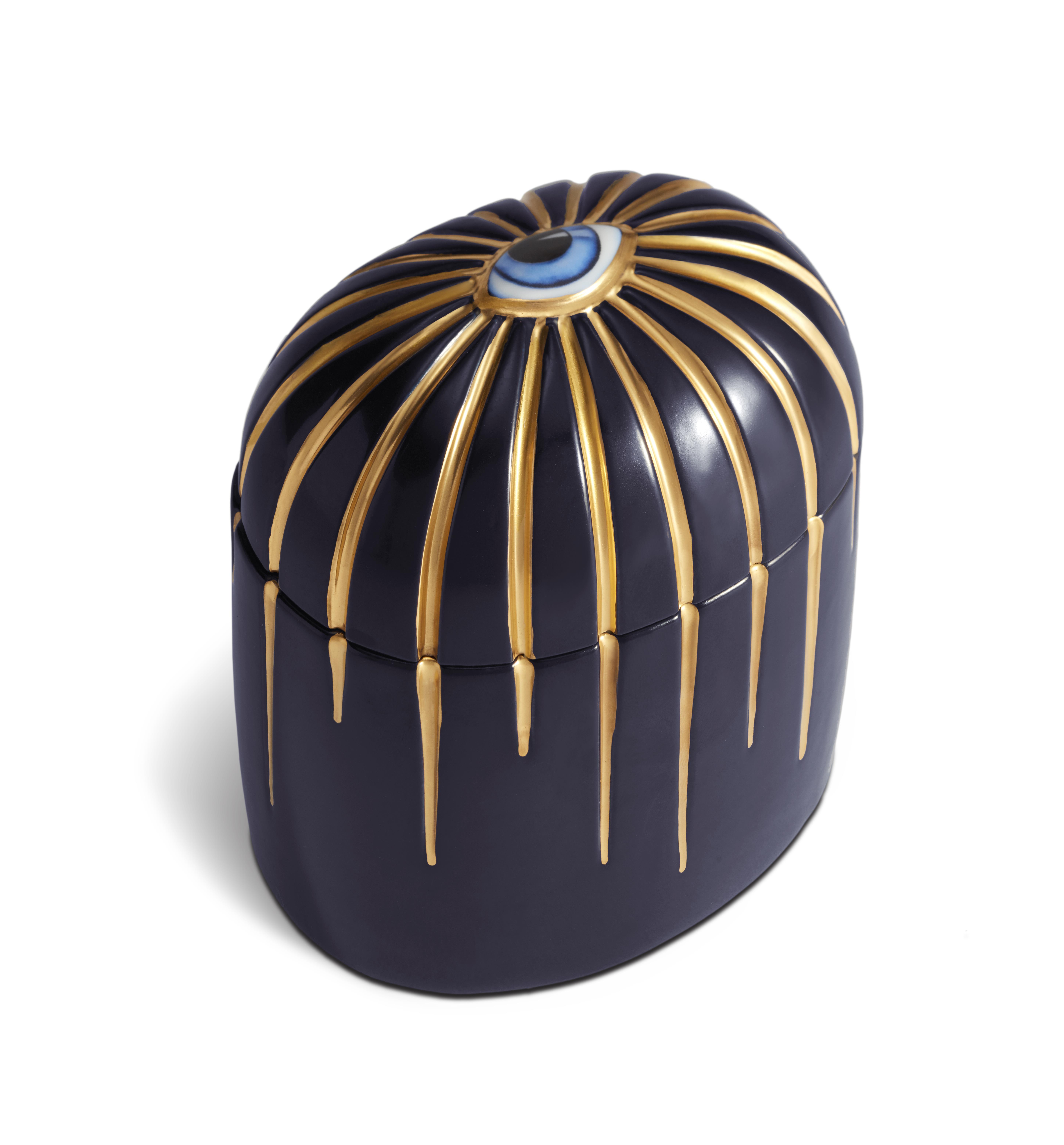 L'Objet Lıto Mavi Ve Gold Mum Loblxl20