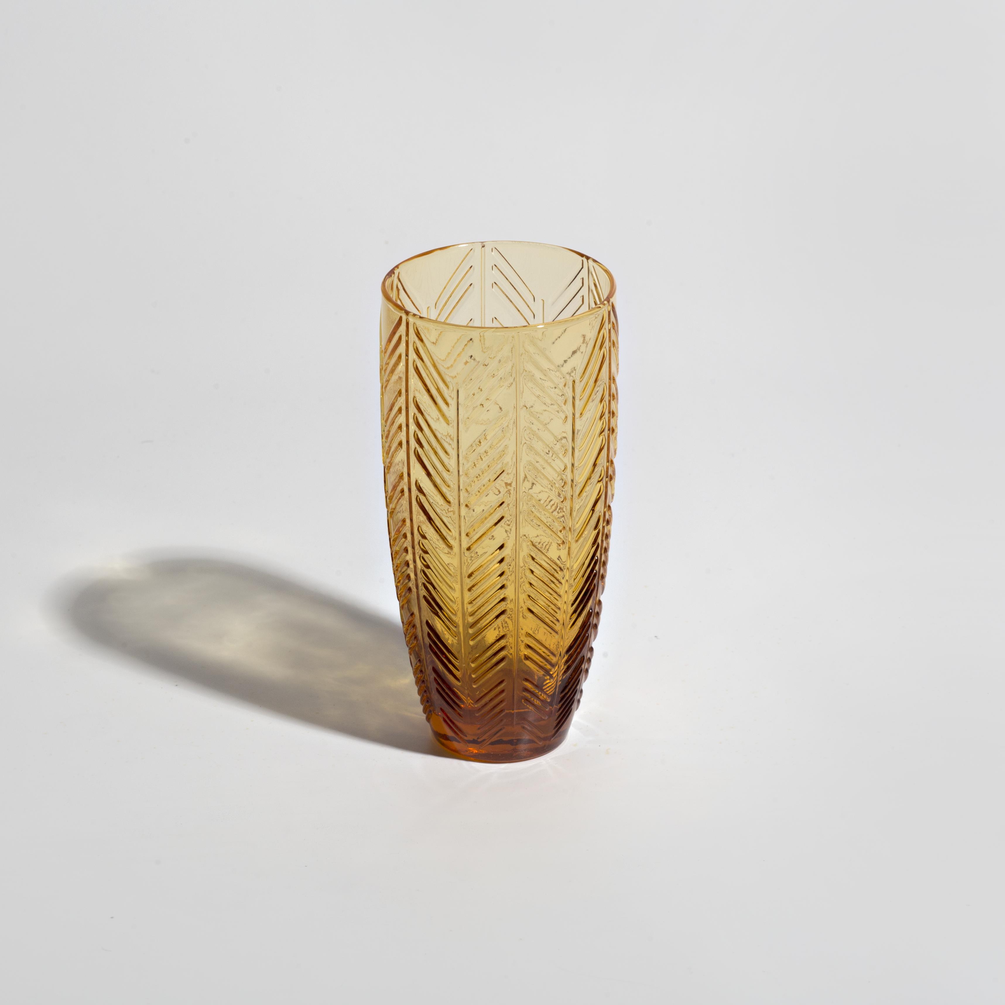 Mıssonı Home Mıssonı Zıg Zag Amber - Kr-B, Sampanya Bardağı