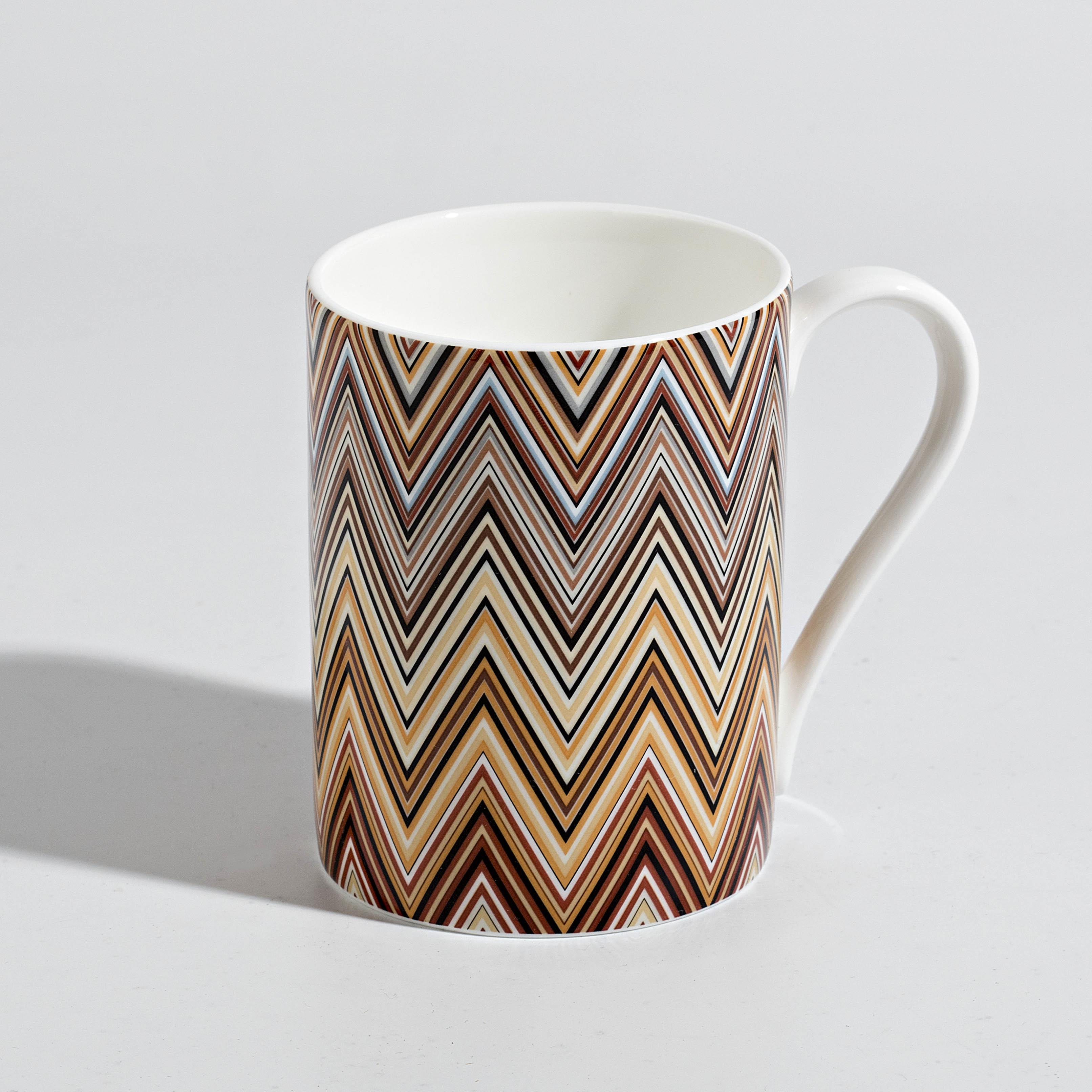Mıssonı Home Mıssonı Zıg Zag Jarrıs 148 - Kahve-Bej, Kupa,0,37 L
