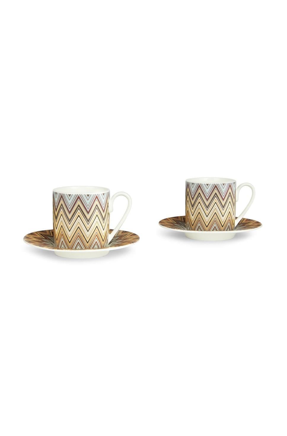 Missoni Home Zig Zag Jarris 148 2 Kişilik Türk Kahvesi Fincan ve Tabağı