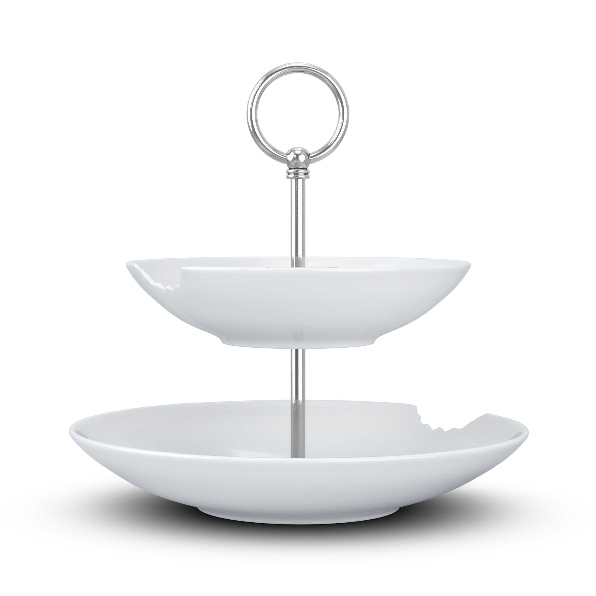 Tassen Isırmalı 2'Lı Sunum Standı, 24Cm