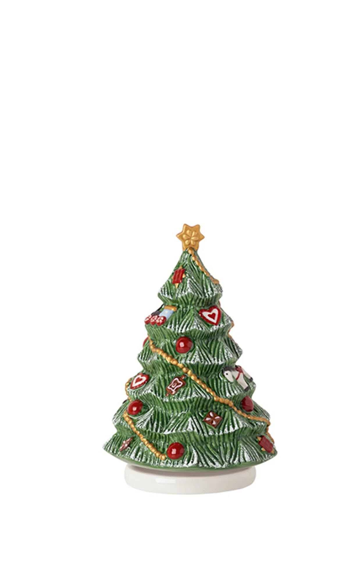 Villeroy & Boch Nostalgıc Melody Biblo Yılbaşı Ağacı Dönmeli 11X11X16Cm