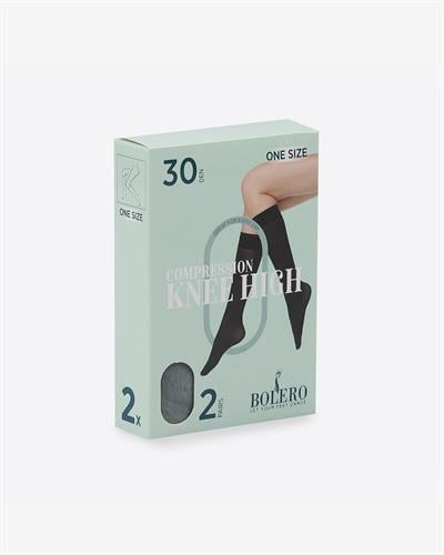 THY 30 Den 2li Dizaltı Hostes Çorabı Gri