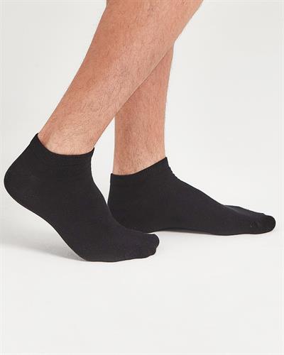 Erkek Dikişsiz 2li Bambu Çorap Siyah