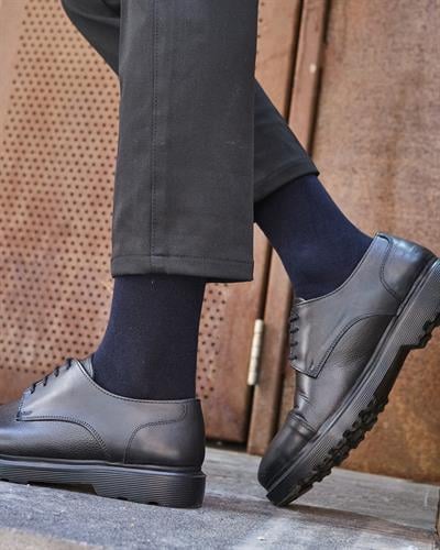 Erkek Dikişsiz 2li Bambu Çorap Siyah