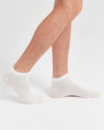 Erkek Dikişsiz 2li Bambu Çorap Beyaz